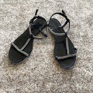 Zara chain sandals